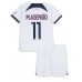Paris Saint-Germain Marco Asensio #11 Replika Babykläder Borta matchkläder barn 2023-24 Korta ärmar (+ Korta byxor)